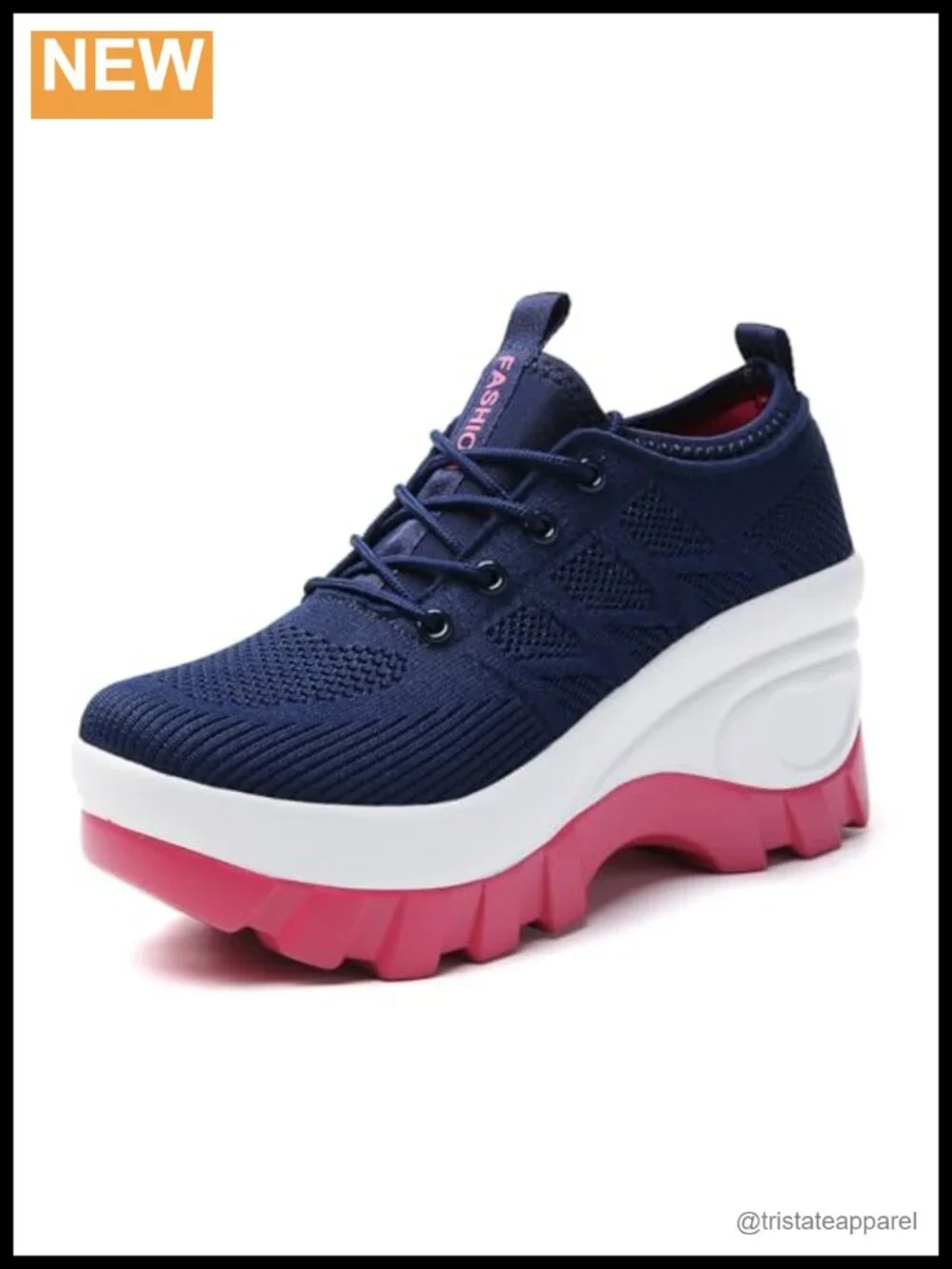 Knitted Chunky Platform Orthopedic Walking Shoes with Arch Support